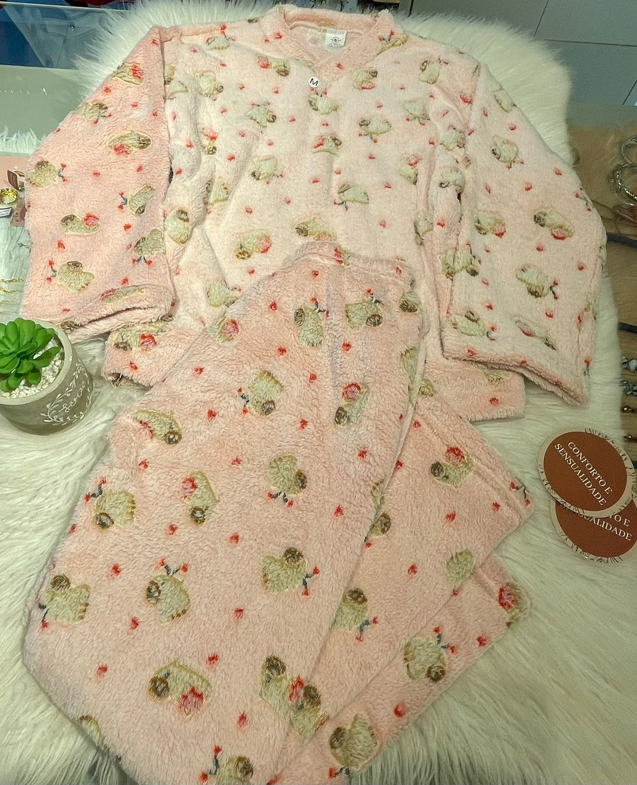 Pijama de Fleece Feminino Infantil