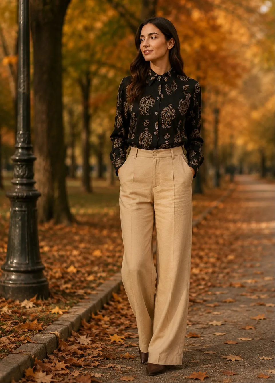 Camisa Elegância Botânica
