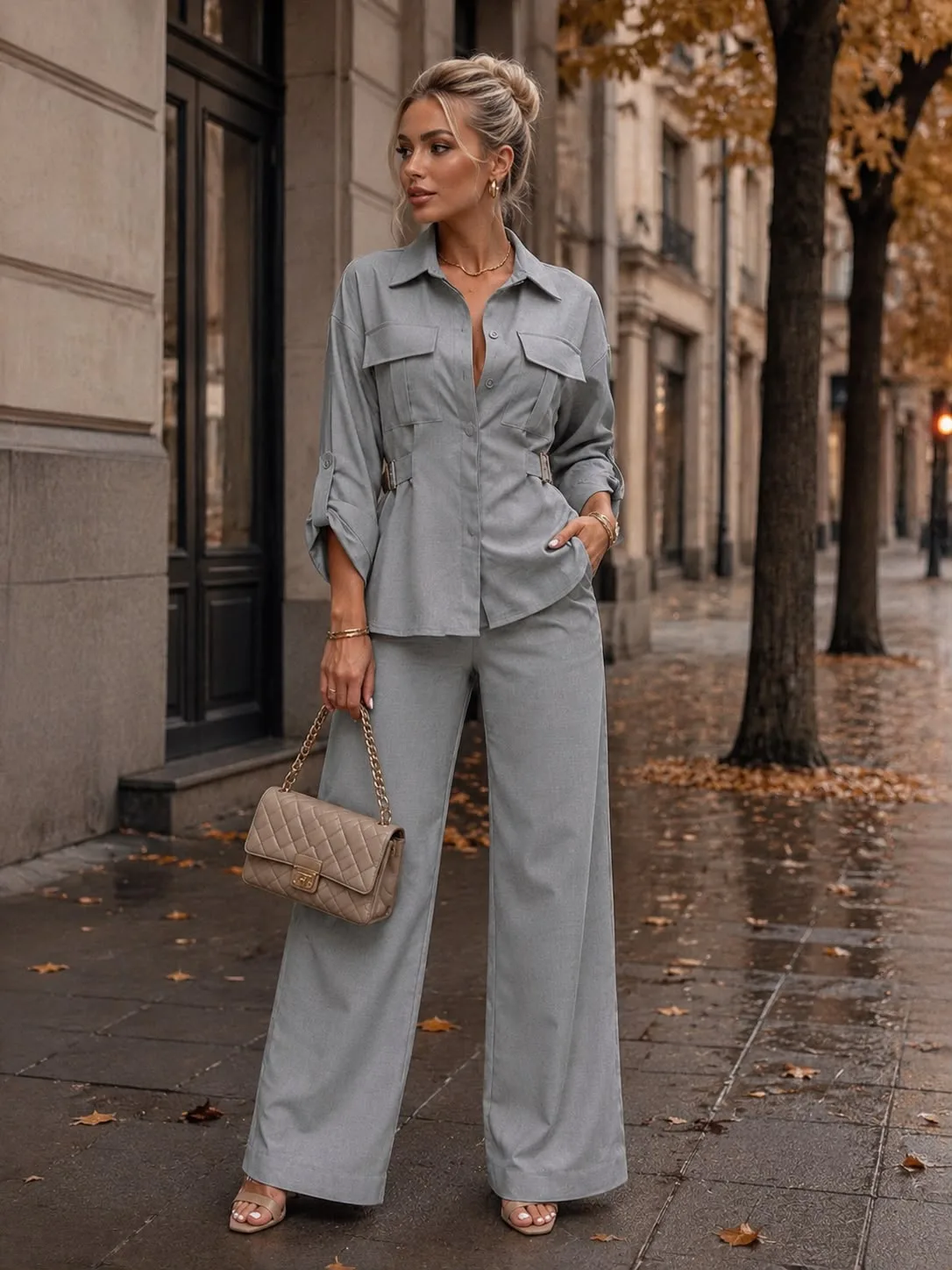Conjunto Cinza Urbano